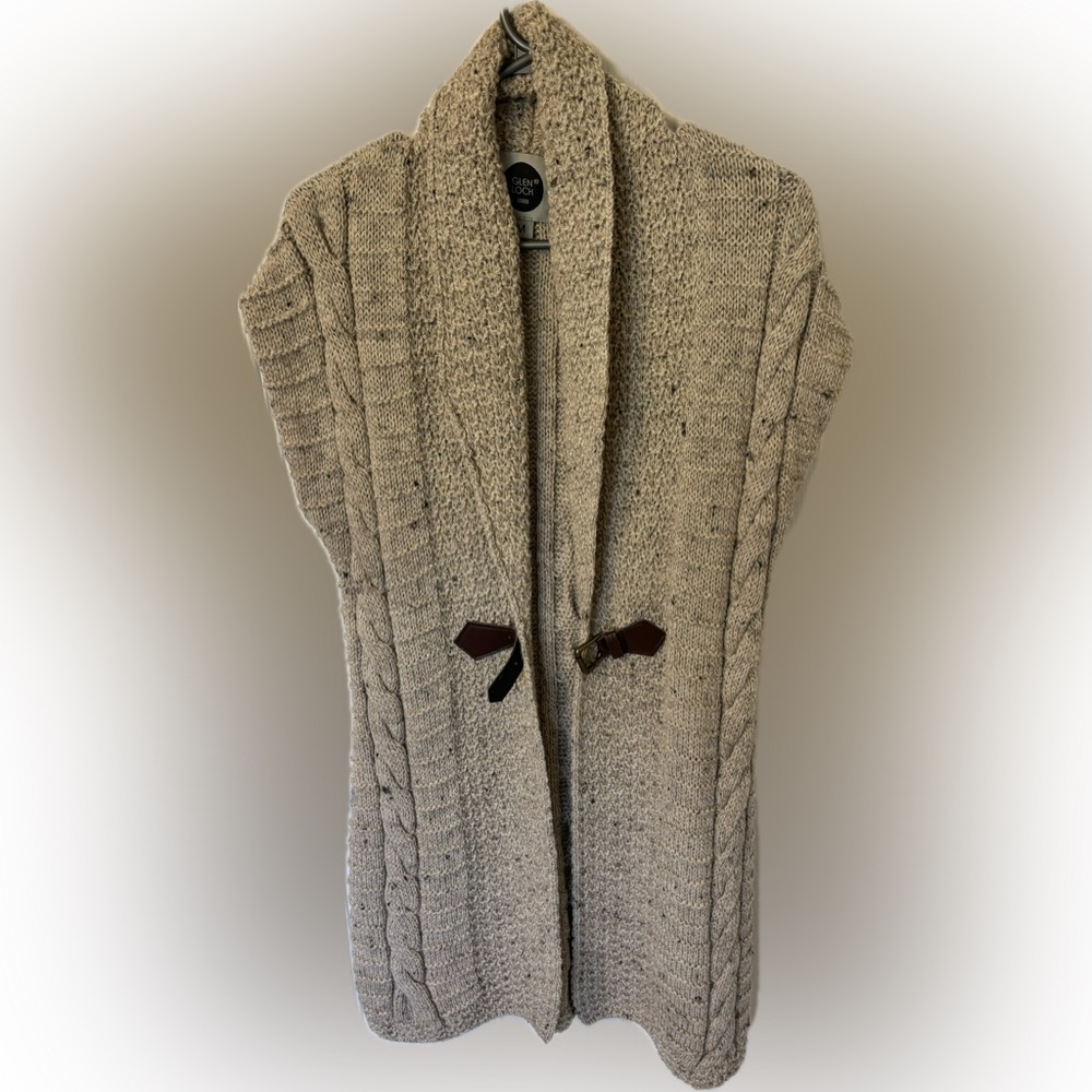Glen Loch short sleeved British wool cardigan
